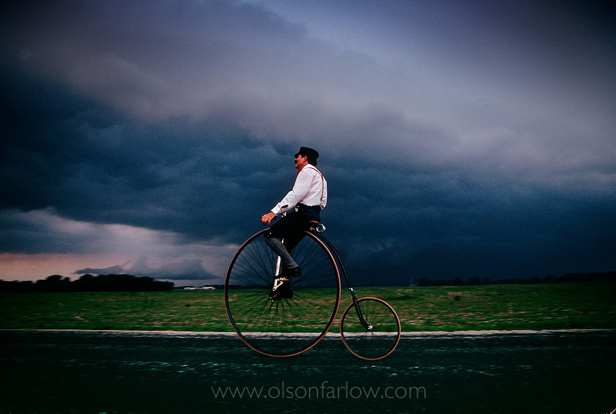 Antique Bicycle in the Storm