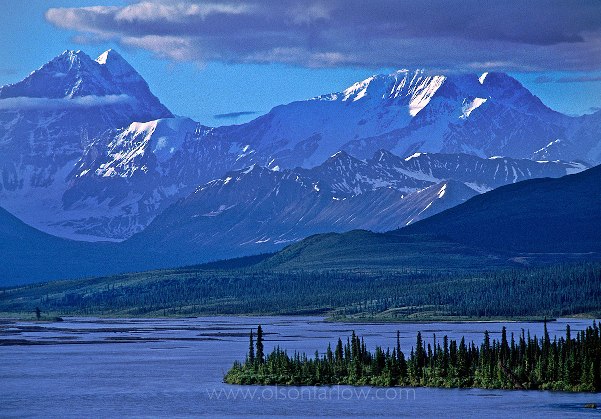 Alaska Range At The Maclaren River
